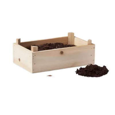 Zestaw do uprawy truskawek w skrzynce STRAWBERRY - Drewna (MO6506-40)