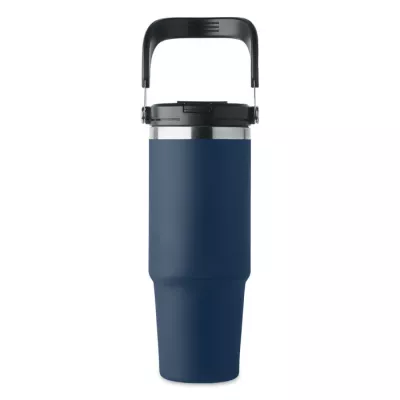 Kubek termiczny ze słomką ze stali 850 ml SUMA HAND - Francuski Granat (MO2561-85)