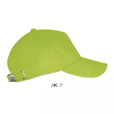 Czapka z daszkiem 5-panelowa 260 g/m² Sol's LONG BEACH - Lime (S00594-LM)