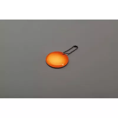 Brelok odblaskowy okrągły z PVC GRIN - Fluorescencyjny Pomaranczowy (MO2884-71)