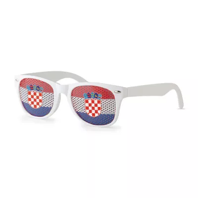 Okulary przeciwsłoneczne kibica FLAG FUN - Bialy/Niebieski (MO9275-36)