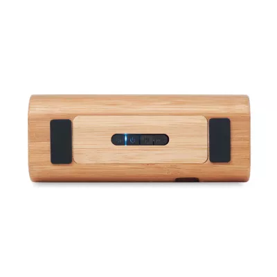 Głośnik w bambusowej obudowie 2x5W SPEAKBOX - Drewna (MO6219-40)