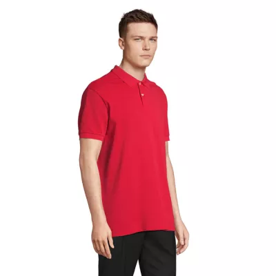 Koszulka polo męska z czesanej bawełny Sol's PACIFIC - Czerwony (S04439-RD)