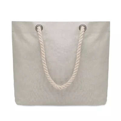 Torba plażowa z bawełny z recyklingu 220 g/m² MARE - Szary (MO2188-07)