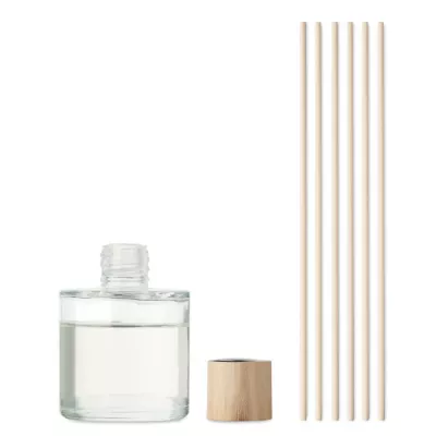 Dyfuzor zapachowy wanilia 50 ml z patyczkami KNOS - Przezroczysty (MO2704-22)