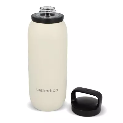 Termiczna butelka uniwersalna Waterdrop z ustnikiem 600 ml - beżowy (LT47000-N0055)