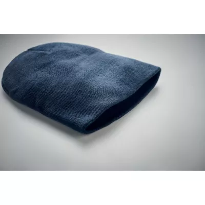 Czapka zimowa unisex z dzianiny RPET MARCO RPET - Niebieski (MO9964-04)