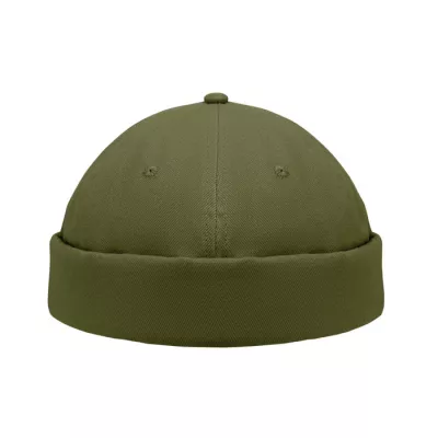 Czapka docker ze szczotkowanej bawełny 260 g/m² DOCK - Zieleń Wojskowa (MO2923-49)
