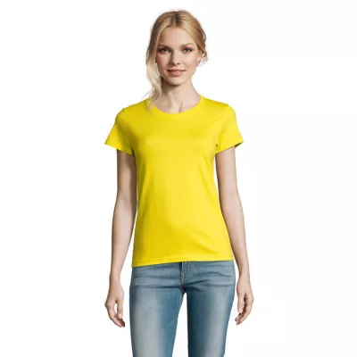 Koszulka damska 190 g/m² Sol's IMPERIAL WOMEN - Lemon (S11502-LE)