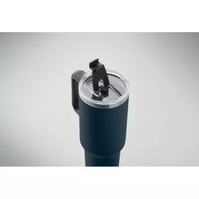 Kubek termiczny stalowy ze słomką 1200 ml SUMA - Francuski Granat (MO2327-85)