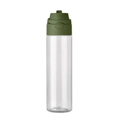 Butelka z RPET ze słomką 2 w 1 700 ml TOIEN KLAR - Ciemnozielony (MO2990-60)