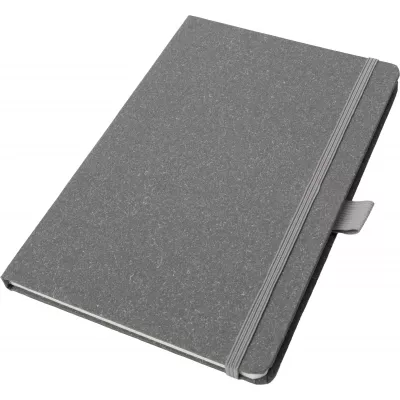 Notatnik A5 w kropki z papieru z recyklingu AGNESE - szary (2179907)