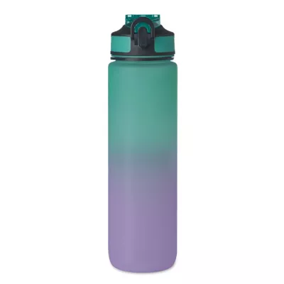Butelka sportowa RPET 1000 ml ze słomką ACTIVATE - Turkusowy (MO2489-12)