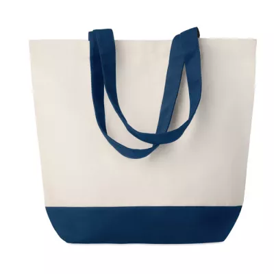 Torba płócienna z kieszenią 280 g/m² KLEUREN BAG - Niebieski (MO9816-04)