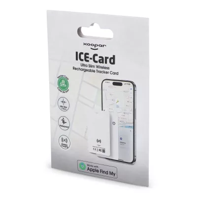 Xoopar ICE-Card Ultra-cienka karta śledząca z możliwością ładowania - biały (LT41801-N0001)