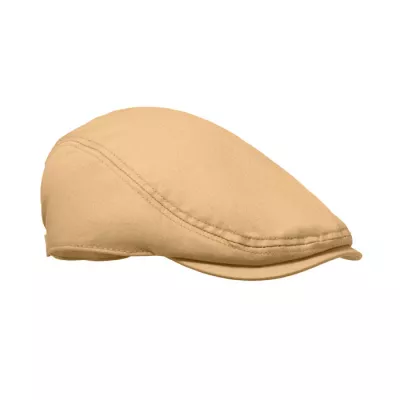Czapka kaszkiet z bawełny twill 235 g/m² FLAT PEAK - Khaki (MO2850-39)