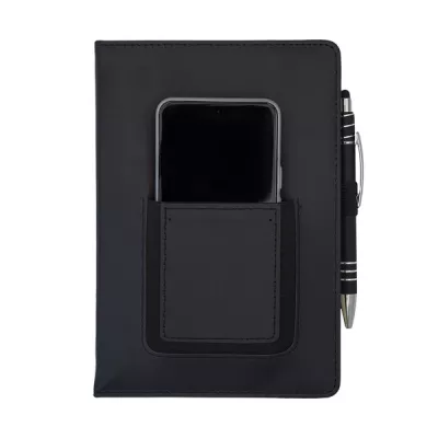 Notes z kieszonką na telefon Eibar - czarny (R64248.02)