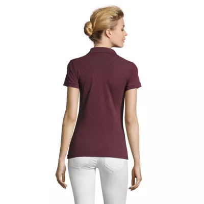 Polo damskie piqué 180 g/m² Sol's PERFECT WOMEN - Melanż Czerwonobrunatny (S11347-HX)