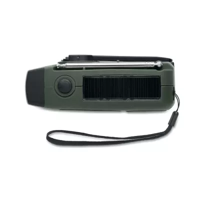 Radio przenośne z latarką i powerbankiem ONDA - Ciemnozielony (MO2746-60)