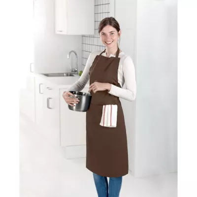 Fartuch kuchenny 190 g/m² FITTED KITAB GRANADA - Czekolada (MO8441-41)
