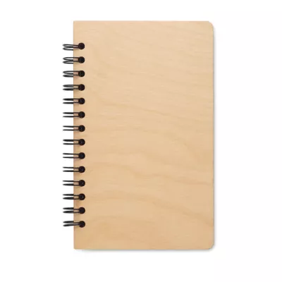 Notes A5 z brzozową okładką 72 kartki w linię SAVAGE - Drewna (MO2251-40)