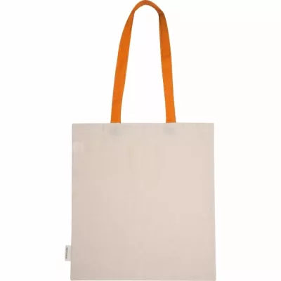 Torba bawełniana z długimi uszami, z recyklingu 140g/m2 CAMBRIDGE - pomarańczowy (545410)