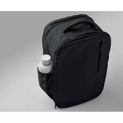 Plecak kabinowy z RPET na laptop 15" FLYSAFE - Czarny (MO2840-03)