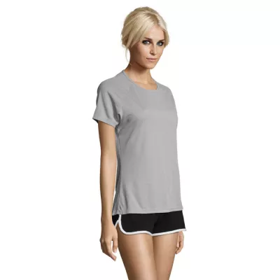 Koszulka sportowa damska 140 g/m² Sol's SPORTY WOMEN - Pure Grey (S01159-PG)