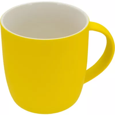 Kubek ceramiczny soft touch 300 ml ULF - żółty (8065408)