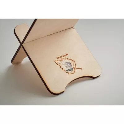 Stojak na telefon brzozowy z nasionami GROUW STAND - Drewna (MO6690-40)