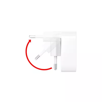 Składana ładowarka ścienna 40W Hama - biały (VH021-02)