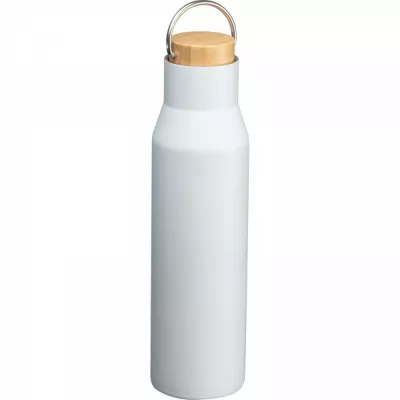 Butelka termiczna stalowa 550 ml ze stali z recyklingu MIRELLA - biały (8389306)