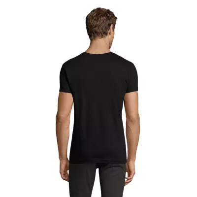 Koszulka męska dopasowana 150 g/m² Sol's REGENT FIT - Deep Black (S00553-DB)