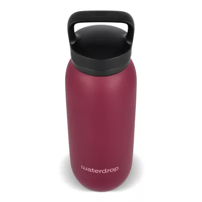 Termiczna butelka uniwersalna Waterdrop z ustnikiem 600 ml - bordowy (LT47000-N0019)