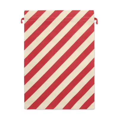 Worek na prezenty bawełniany 50x70 cm 180 g/m² LAUKKU - Czerwony (CX1567-05)