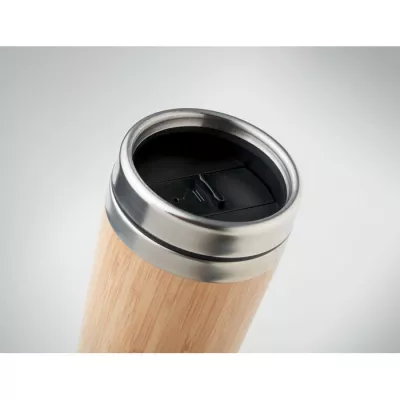 Kubek w bambusowej obudowie 400 ml RODEODRIVE+ - Drewna (MO9444-40)