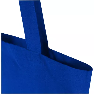 Madras Blend torba na zakupy z bawełny z recyklingu z certyfikatem GRS o gramaturze 140 g/m² i pojemności 7l - Błękit królewski (12076053)