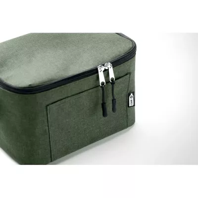 Torba termiczna na 6 puszek z RPET CUBA - Ciemnozielony (MO6150-60)