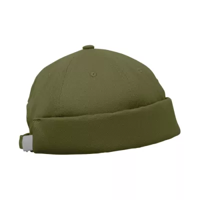 Czapka docker ze szczotkowanej bawełny 260 g/m² DOCK - Zieleń Wojskowa (MO2923-49)