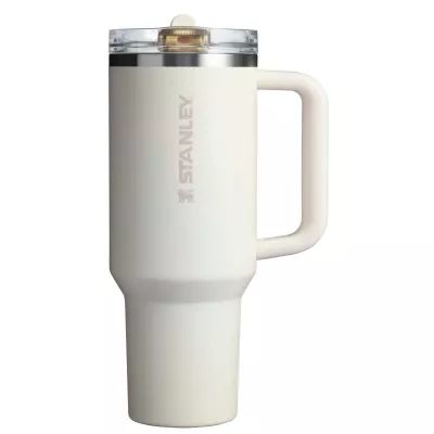 Stanley Quencher® ProTour 1180 ml termoizolowany kubek ze słomką, wykonany z recyklingowanej stali nierdzewnej  - Kramowy (10097910)