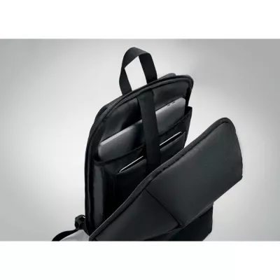 Plecak na laptop 15" RPET z przegrodą na tablet ARLON - Czarny (MO2739-03)