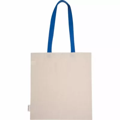 Torba bawełniana z długimi uszami, z recyklingu 140g/m2 CAMBRIDGE - niebieski (545404)