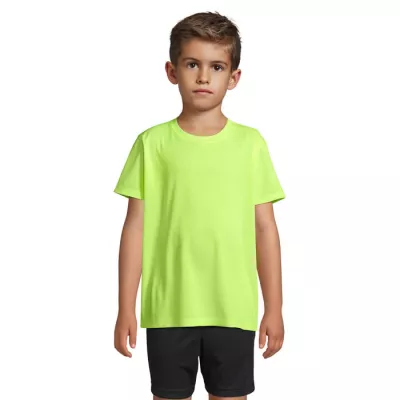 Koszulka sportowa dziecięca Sol's SPRINT KIDS - Neon Yellow (S04773-NE)