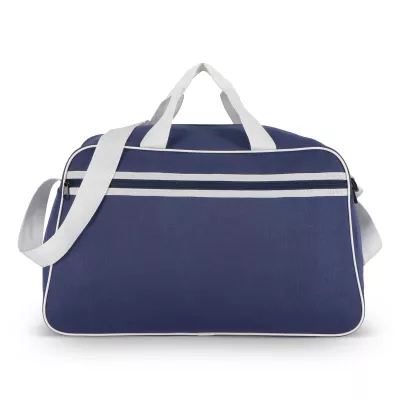 Torba sportowo-podróżna R-PET 600D 48 x 25 x 28 cm 30 l - niebiesko / biały (LT95366-N1101)