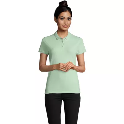 Polo damskie organiczne 170 g/m² Sol's PLANET WOMEN - Frozen Green (S03575-GN)