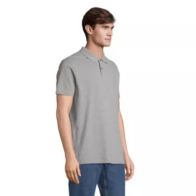 Koszulka polo unisex z czesanej bawełny Sol's PULSE - Szary Melanż 2 (S04502-GY)