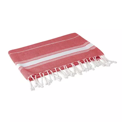 Ręcznik hammam bawełniany 90x170 cm 180 g/m² MALIBU - Czerwony (MO9221-05)