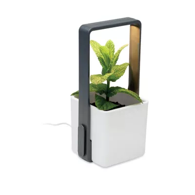 Ogródek domowy z oświetleniem LED LUSHLET - Bialy (MO2702-06)