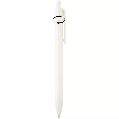 Fidget długopis z tworzyw sztucznych pochodzących z recyklingu - Biały (10796401)
