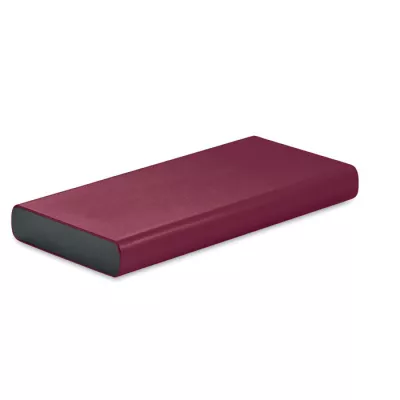 Powerbank 10 000 mAh aluminiowy POWERFLAT 10C - Burgund (MO6770-02)